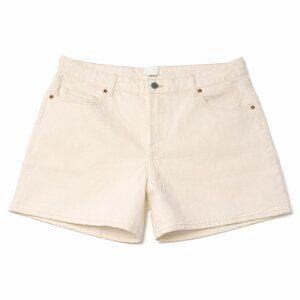 Womans Jean Shorts in Ecru Denim